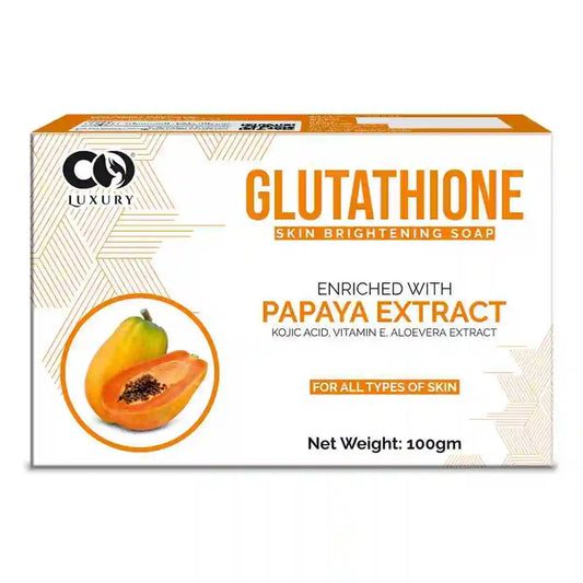 CO Luxury Glutathione Papaya Skin Brightening Soap | Kojic Acid & Aloevera Extract
