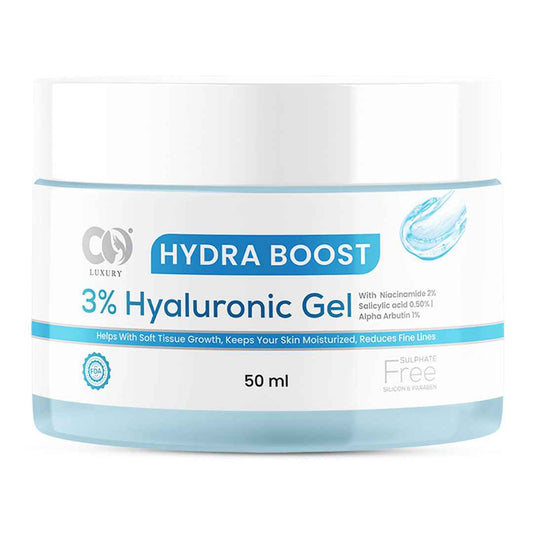 Co luxury Hydra Boost Face Gel 3% Hyaluronic Gel with 2% Niacinamide and 1% Alpha arbutin