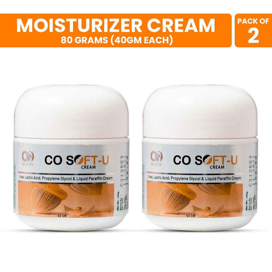 Co Soft U Non Greasy Cream With Lactic Acid & Liquid Paraffin-For Oily Skin - Pack of 2