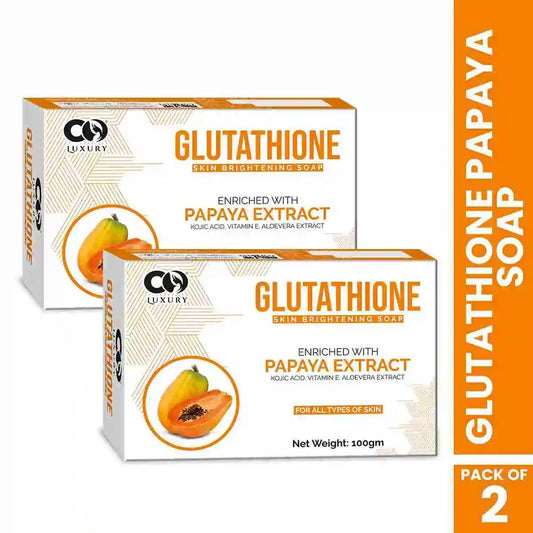 CO Luxury Glutathione Papaya Skin Brightening Soap | Kojic Acid & Aloevera Extract