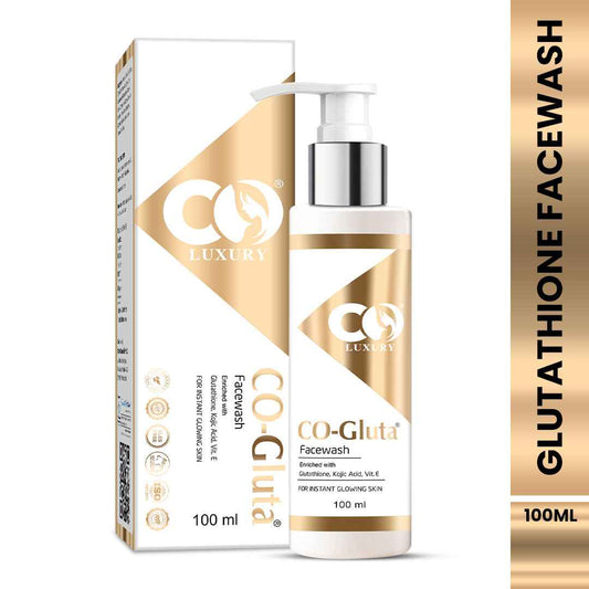 Co Luxury Gluta Face Wash with Kojic Acid, Glycolic Acid & Vitamin C