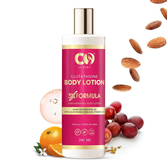 Co Luxury Glutathione Hydrating Body Lotion with Kojic Acid & Grapeseed Essential Oil For All Skin Types