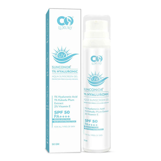Co Luxury 1% Hyaluronic Sunscreen SPF PA++++| Instant Hydration| Treat Acne| Reduce Pigmentation