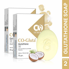 Co Luxury Glutathione Skin Whitening Soap with Kojic acid and Shea Butter- (Pack of 2)