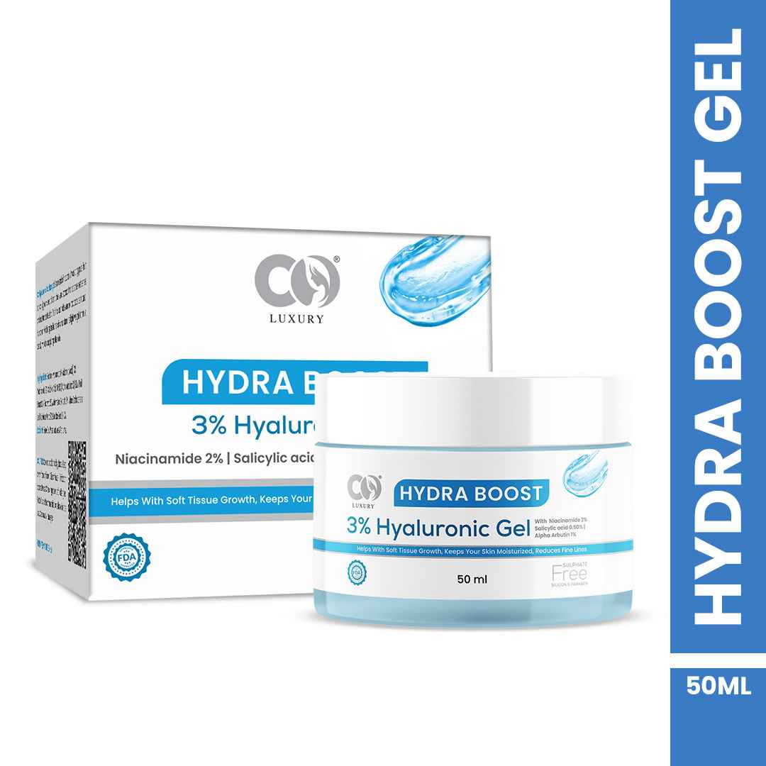 Co luxury Hydra Boost Face Gel 3% Hyaluronic Gel with 2% Niacinamide and 1% Alpha arbutin
