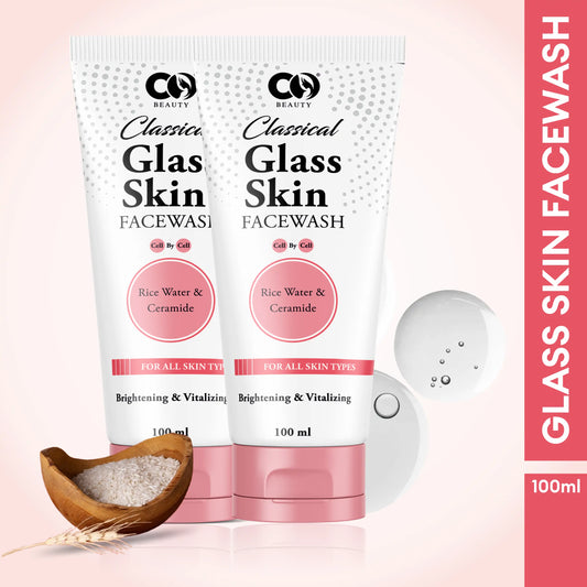 CO Beauty Glass Skin Facewash | Rice Water & Ceramide | Pack of 2