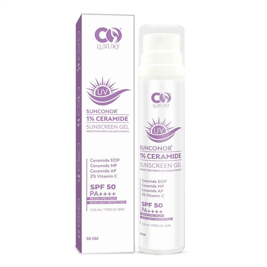 Co Luxury 1%Ceramide Sunscreen SPF PA50++++| Retain Moisture| Improve Skin Barrier| Lighten Dark spot