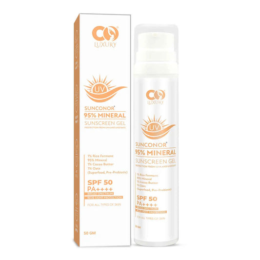 Co Luxury 95% Mineral Sunscreen SPF PA 50++++| Anti Bacterial | Boost Skin Hydration