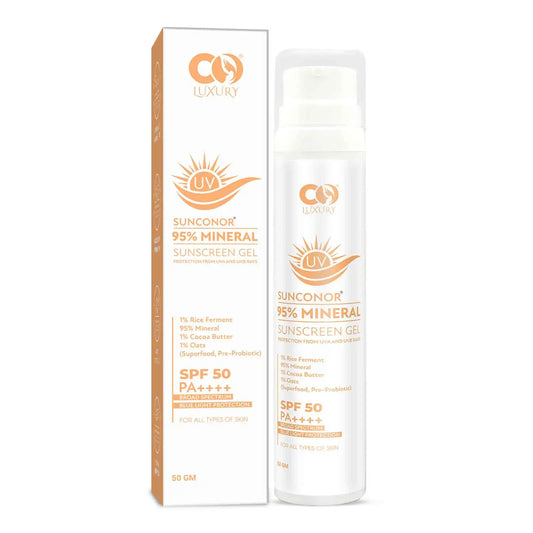 Co Luxury 95% Mineral Sunscreen SPF 50 PA++++| Anti Bacterial | Boost Skin Hydration