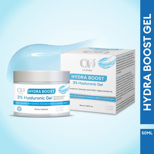 Co luxury Hydra Boost Face Gel 3% Hyaluronic Gel with 2% Niacinamide and 1% Alpha arbutin