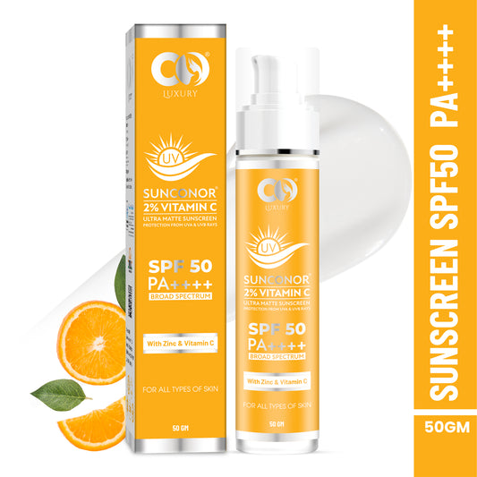 Co luxury Sunconor Water Resistant sunscreen SPF 50 PA With Vitamin C and Zinc