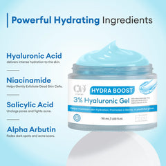 Co luxury Hydra Boost Face Gel 3% Hyaluronic Gel with 2% Niacinamide and 1% Alpha arbutin
