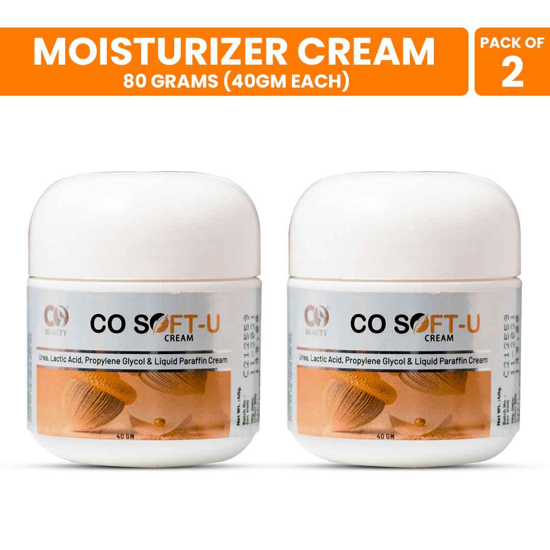 Co Soft U Non Greasy Cream With Lactic Acid & Liquid Paraffin-For Oily Skin PACK OF 2