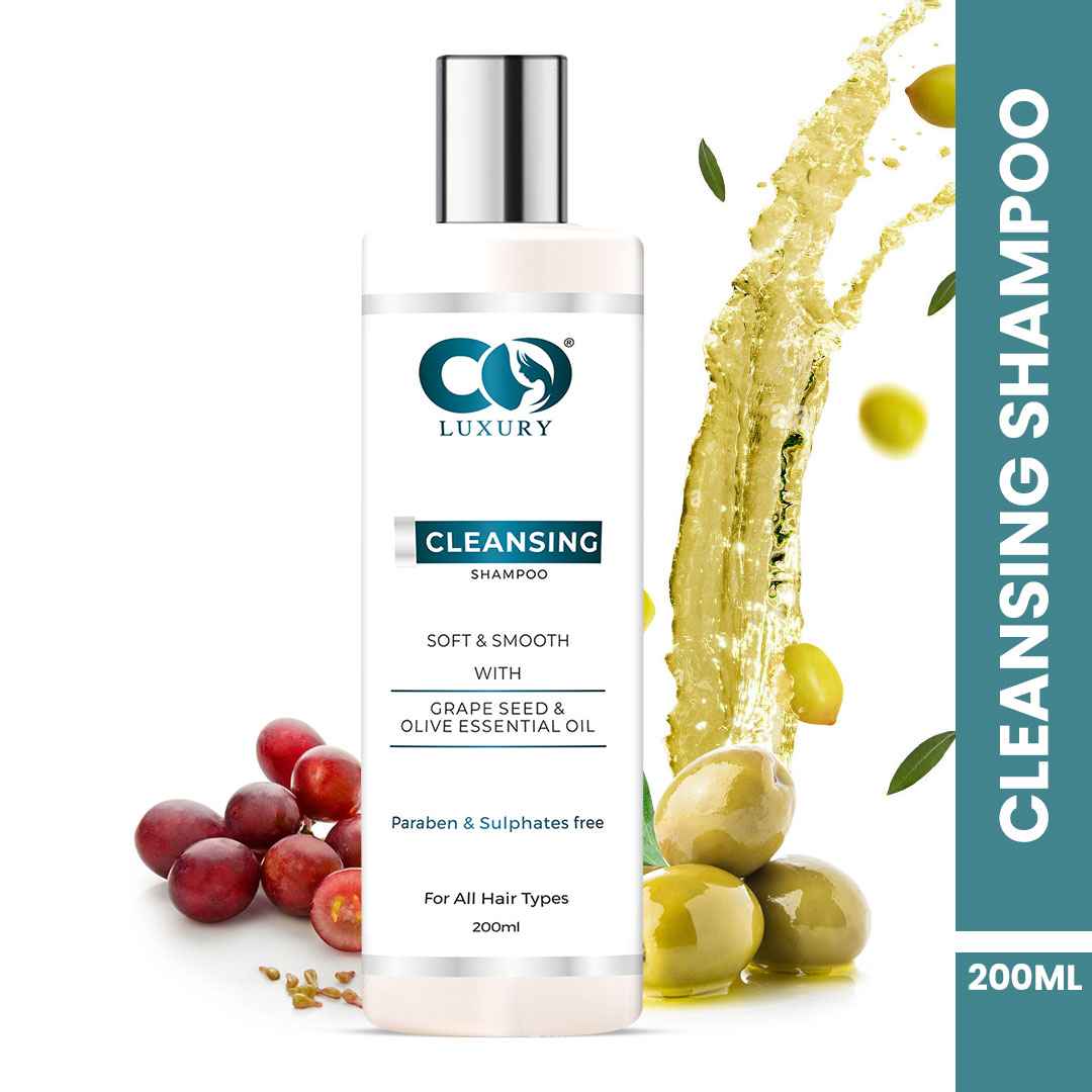 Co-Luxury Cleansing Shampoo with Grapeseed & Olive Essential Oil (For All Hair Types)