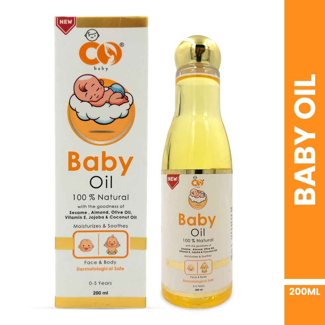 Co-Baby Oil With Sesame Oil, Jojoba Oil And Vitamin E - 200 ml