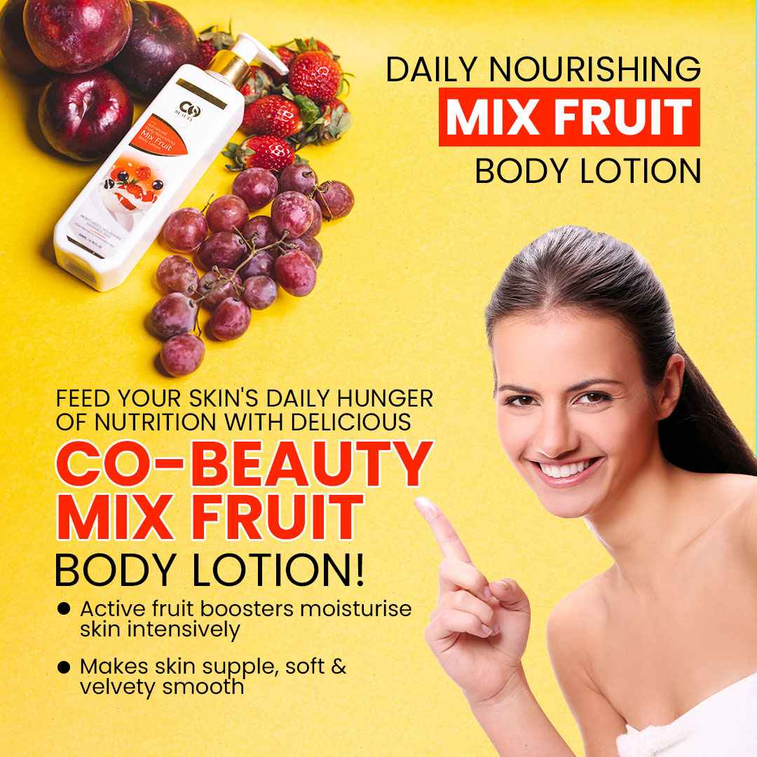 Co-Beauty Mix Fruit Body Lotion with Avacado Oil & Castor Oil