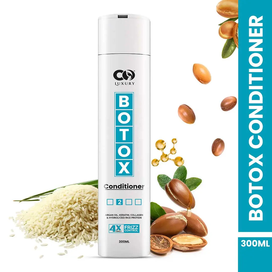 CO Luxury Botox Conditioner | 4x Formula For Hair Frizz Control | Nourish & Shine  (300 ml)