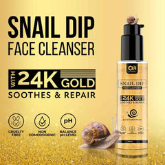 CO Luxury Snail Dip Skin Repair Face Cleanser | Active Snail Secretion Filtrate  (100 g)