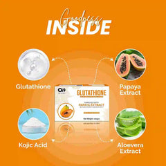 CO Luxury Glutathione Papaya Skin Brightening Soap | Kojic Acid & Aloevera Extract
