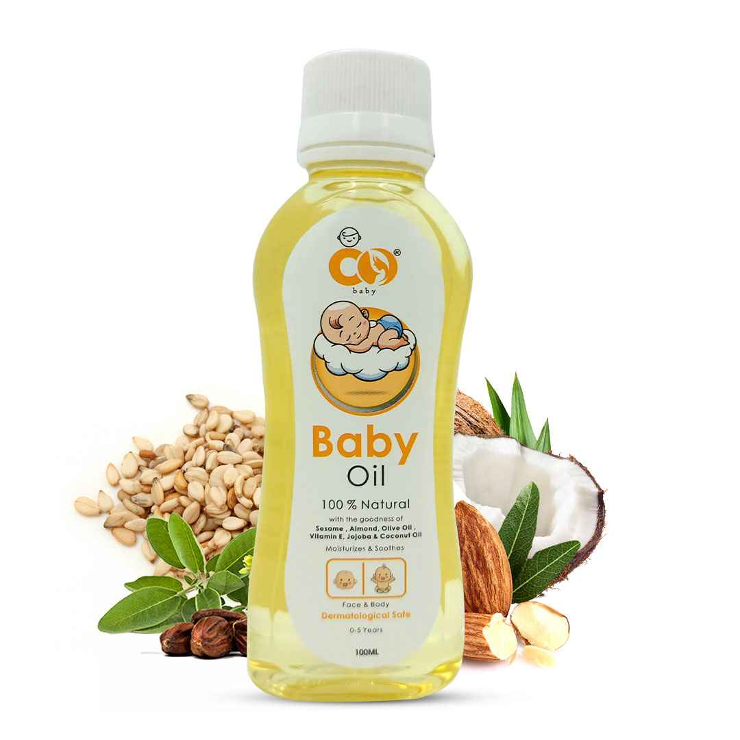 Co-Baby Oil With Sesame Oil, Jojoba Oil And Vitamin E - 100 ml