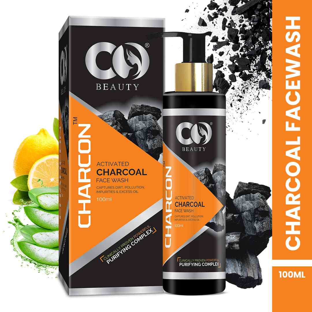 Co-Beauty Charcoal Face Wash With Aloe Vera & Lemon Extracts