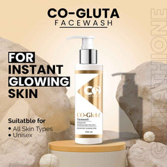 Co Luxury Gluta Face Wash with Kojic Acid, Glycolic Acid & Vitamin C