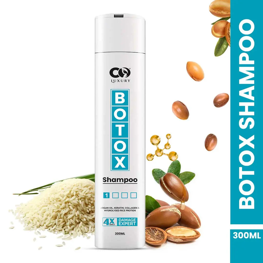 CO Luxury Botox Shampoo | 4x Formula For Damaged Hair Expert | Reduce Hair Fall  (300 ml)