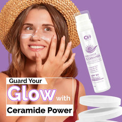 Co Luxury 1%Ceramide Sunscreen SPF 50 PA ++++| Retain Moisture| Improve Skin Barrier| Lighten Dark spot