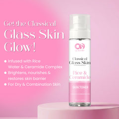 CO LUXURY Classical Glass Skin Rice & Ceramide Toner | Hydrating, Brightening & Pore-Refining Toner for Smooth Radiant Skin – 100ml