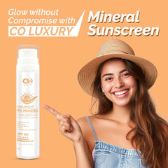 Co Luxury 95% Mineral Sunscreen SPF 50 PA++++| Anti Bacterial | Boost Skin Hydration