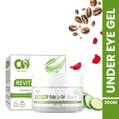 CO Organic Under Eye Gel with Cucumber & Bakuchi Extract for Dark Circles and Puffiness