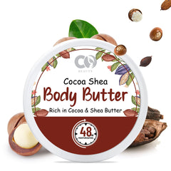 CO Beauty Cocoa & Shea Body Butter | 48Hrs Moisturisation | Reduces Stretch Marks  (200 g)
