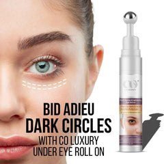 Co Luxury Multi Action Brightening Under Eye Roll On For Dark Circles Puffiness, Fine Lines & Wrinkles