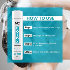 CO Luxury Botox Shampoo | 4x Formula For Damaged Hair Expert | Reduce Hair Fall  (300 ml)