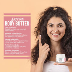 CO Beauty Glass Skin Rice Water & Shea Body Butter | 48Hrs Moisturisation to Skin  (200 g)