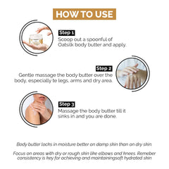 CO Beauty Oats & Shea Body Butter | 48Hrs Moisturisation | Deep Nourishment to Skin  (200 g)