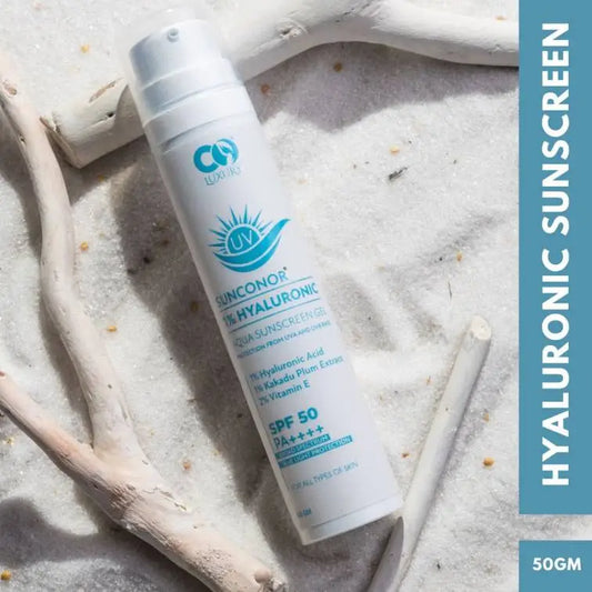 Co Luxury 1% Hyaluronic Sunscreen SPF 50 PA++++| Instant Hydration| Treat Acne| Reduce Pigmentation