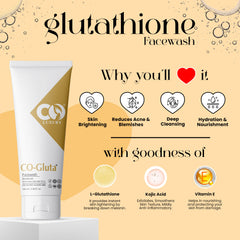 CO Luxury Gluta Kit – 5 in 1 Skincare Combo with Glutathione (Facewash, Serum, Cream, Soap & Sunscreen)