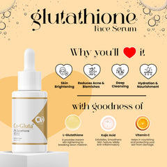 CO Luxury Gluta Kit – 5 in 1 Skincare Combo with Glutathione (Facewash, Serum, Cream, Soap & Sunscreen)
