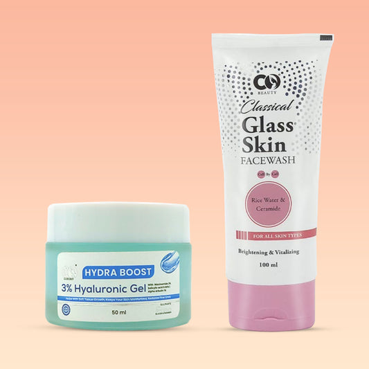 Co luxury Hydra Boost Face Gel + Co Beauty Classical Glass Skin Facewash