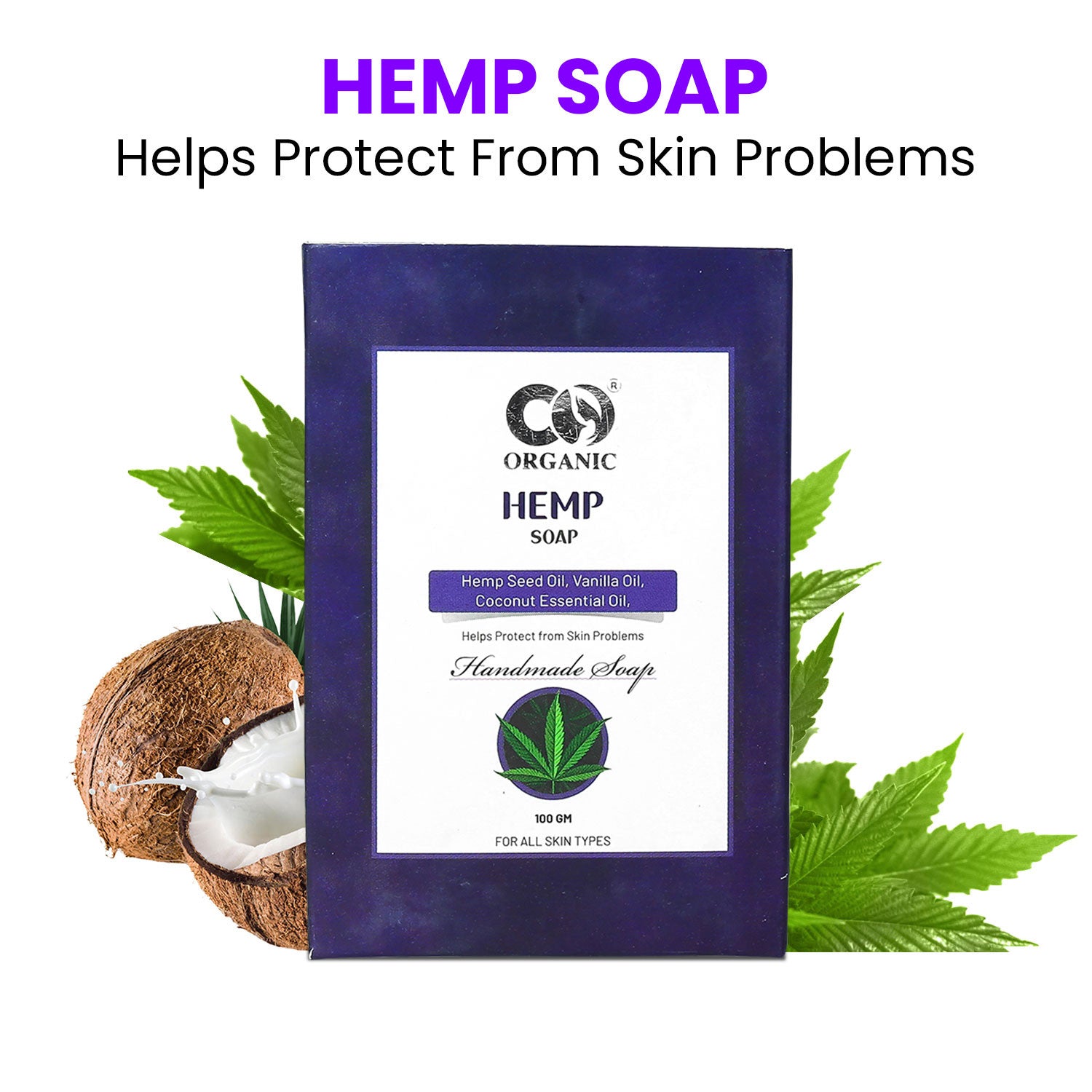 Co Organic Hemp Soap - Pack of 2