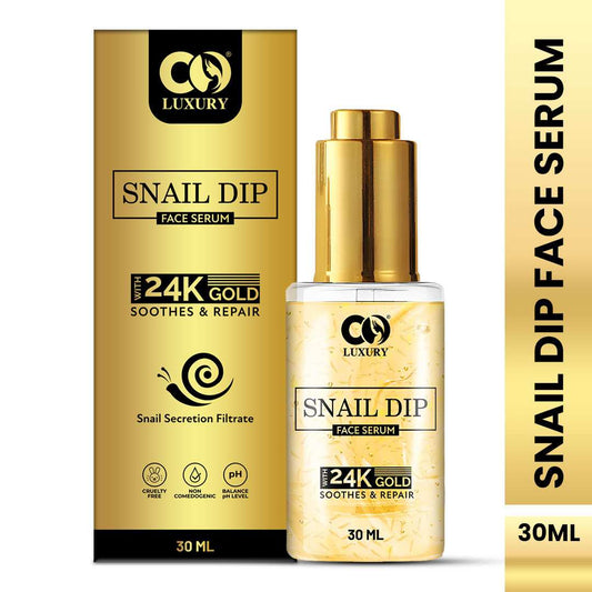 CO LUXURY Snail Mucin Face Serum | Contains 99% Snail Mucin Filtrate | Repairs Skin-Barrier | Anti Ageing Properties  (30 ml)