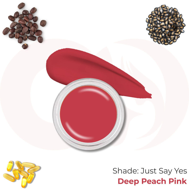 Co-Beauty 3-in-1 Multipot - Lip, Cheek & Eyelid Tint - "Just Say Yes" (Deep Peach Pink)