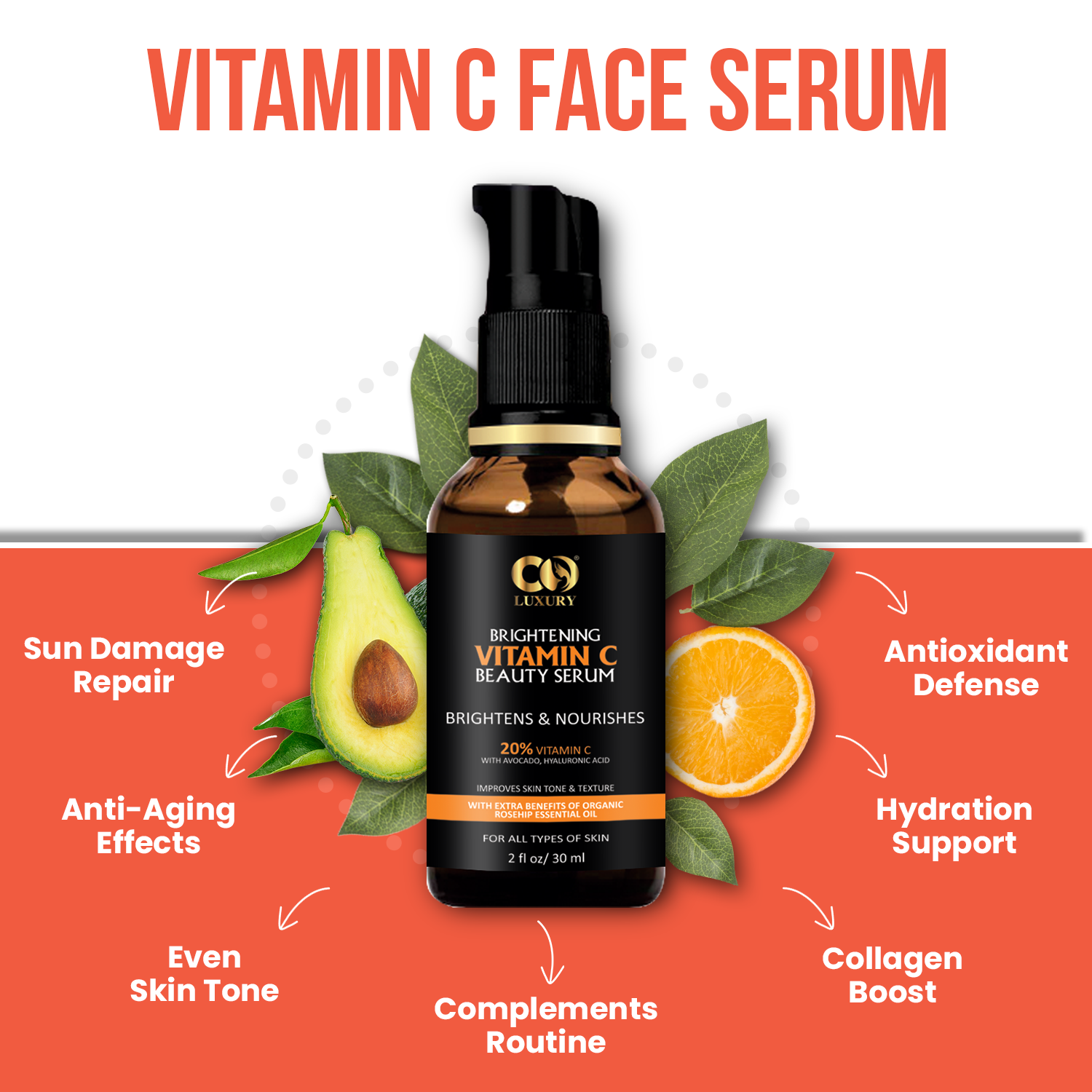Vitamin C Face wash + Co Beauty Vitamin C serum