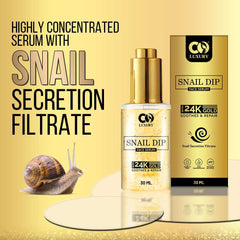 CO LUXURY Snail Mucin Face Serum | Contains 99% Snail Mucin Filtrate | Repairs Skin-Barrier | Anti Ageing Properties  (30 ml)