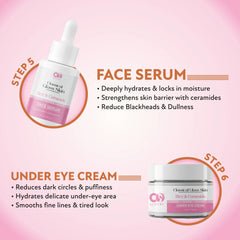 CO Luxury Rice & Ceramide Glass Skin 8-Step Skincare Kit – Brightening, Hydrating & Daily Glow Routine