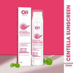 Co Luxury Centella 1% Sunscreen SPF PA 50++++| Anti-Wrinkle| Fade dark spots| Minimize Pores